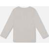 Organic Cotton Jersey Pocket T-Shirt, Heather Beige Gray - T-Shirts - 3