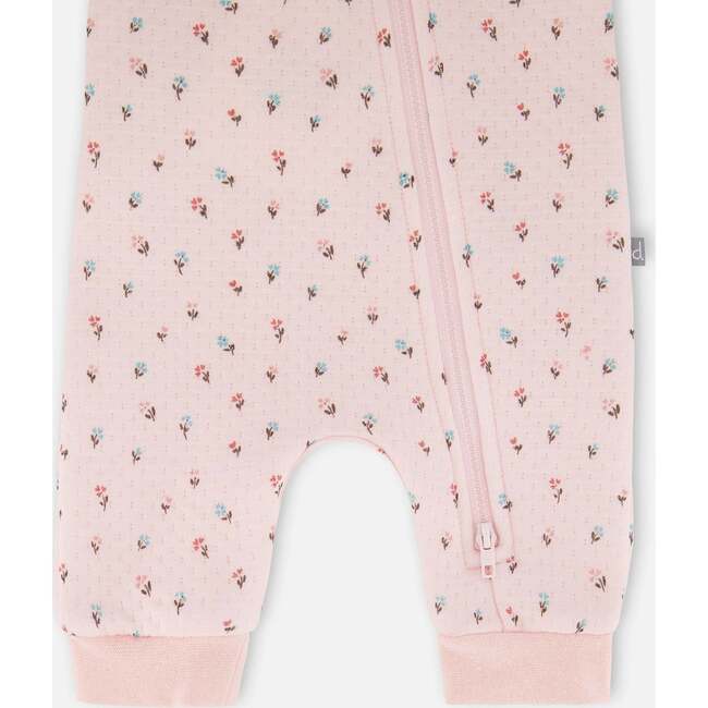 Organic Cotton One-Piece and Baby Romper, Pink Mini Floral - Rompers - 3