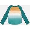 Organic Cotton Jersey Raglan Sleeve T-Shirt, Forest Green - T-Shirts - 3