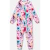One-Piece Thermal Underwear, Pink Watercolor Flower Print - Underwear - 1 - thumbnail