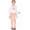 Organic Cotton Long Sleeve T-Shirt with Hot Chocolate, Off-White - T-Shirts - 2