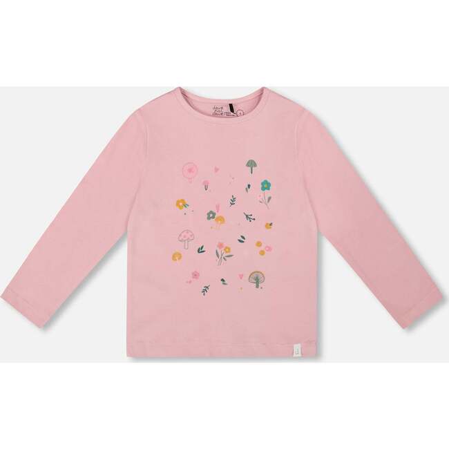 Organic Cotton Long Sleeve T-Shirt, Dusty Pink