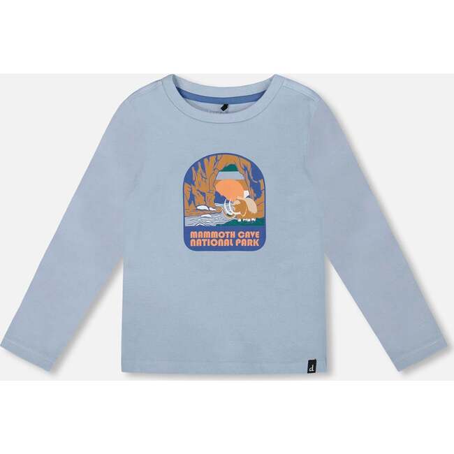 Organic Cotton Long Sleeve T-Shirt, Light Blue