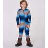 One-Piece Thermal Underwear Blue and Beige Gradient, Blue & Beige Gradient - Underwear - 2