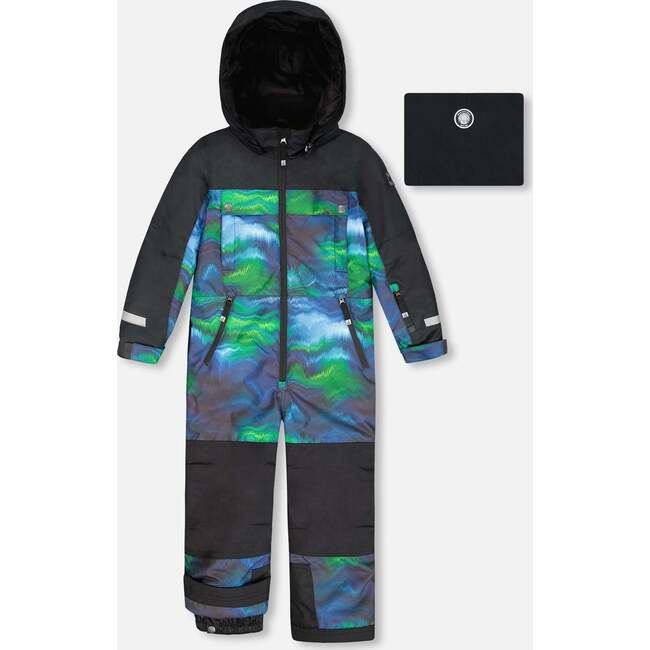 One-Piece Teknik Snowsuit, Aurora Borealis