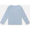Organic Cotton Long Sleeve T-Shirt, Light Blue - T-Shirts - 3