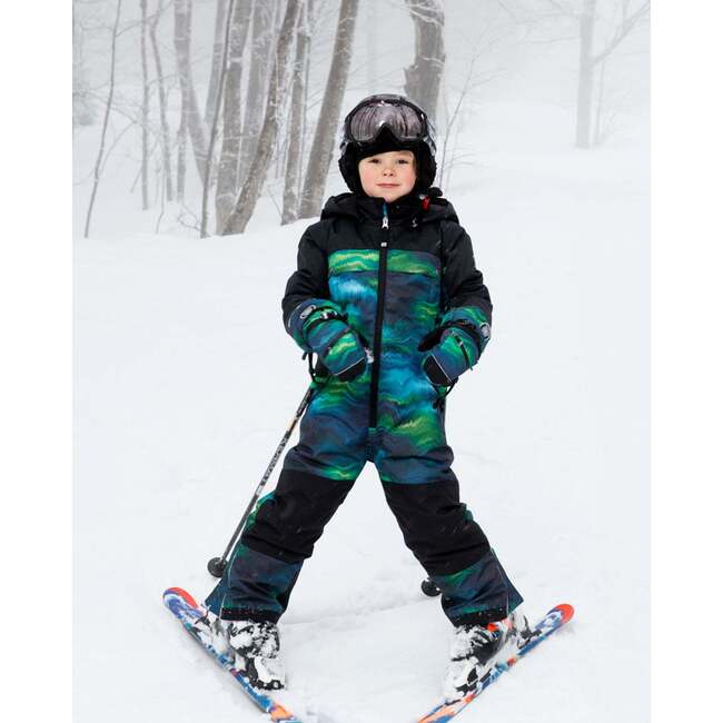 One-Piece Teknik Snowsuit, Aurora Borealis - Snowsuits - 2