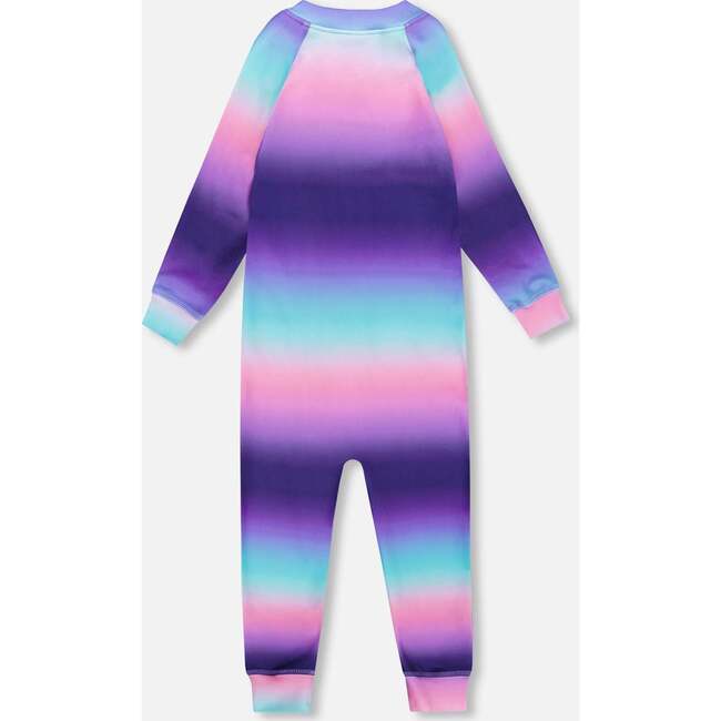 One-Piece Thermal Underwear, Purple Gradient - Underwear - 3
