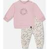 Organic Cotton Evolutive Pant and Long Sleeve Top Set, Neutral Purple - Mixed Apparel Set - 1 - thumbnail