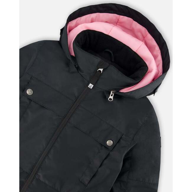 One-Piece Teknik Snowsuit with Pink, Black - Snowsuits - 4