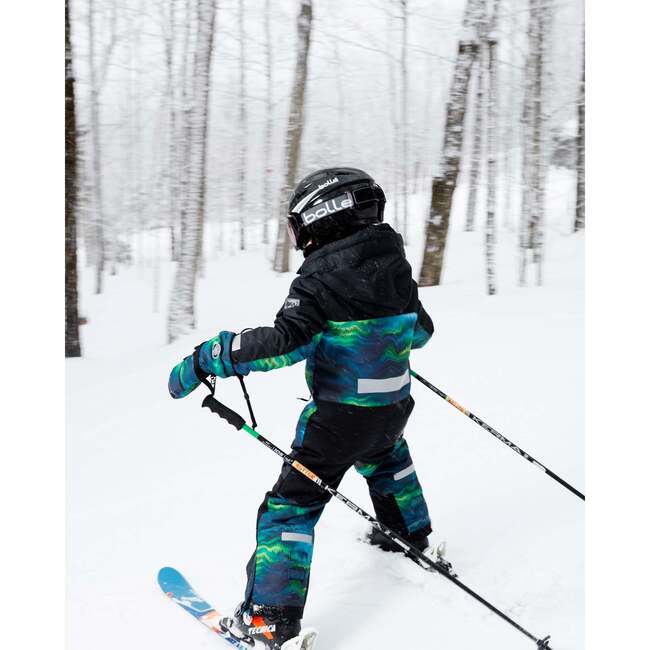 One-Piece Teknik Snowsuit, Aurora Borealis - Snowsuits - 3