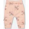 Organic Cotton Evolutive Pant, Pink Cat Print - Pants - 2