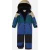 One-Piece Teknik Snowsuit Colorblocked, Navy Blue - Snowsuits - 2