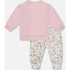 Organic Cotton Evolutive Pant and Long Sleeve Top Set, Neutral Purple - Mixed Apparel Set - 3