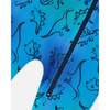 One-Piece Thermal Underwear, Blue Gradient Dinosaur Print - Underwear - 4