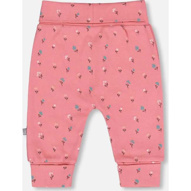Organic Cotton Evolutive Pant, Pink Floral - Pants - 3