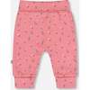 Organic Cotton Evolutive Pant, Pink Floral - Pants - 3