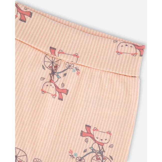 Organic Cotton Evolutive Pant, Pink Cat Print - Pants - 3