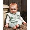 Organic Cotton Bodysuit and Sleeveless Overalls Set, Jade Green - Mixed Apparel Set - 2