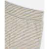 Organic Cotton Evolutive Pants Striped Heather Beige and Gray, Heather Beige Gray - Pants - 4