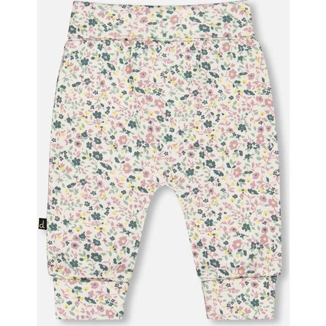 Organic Cotton Evolutive Pant, Off-White Floral - Pants - 3