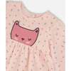 Organic Cotton Dress and Leggings Set, Pink Mini Floral - Mixed Apparel Set - 4