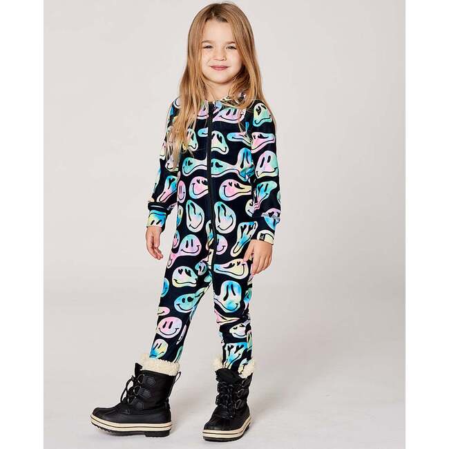 One-Piece Thermal Underwear, Smiley Face Girl - Underwear - 2