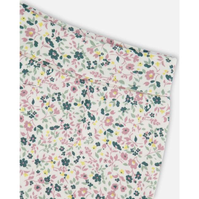 Organic Cotton Evolutive Pant, Off-White Floral - Pants - 4