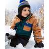 One-Piece Play Snowsuit Colorblocked And, Black - Snowsuits - 2