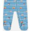One-Piece Organic Cotton Pajama, Blue Dog Print - Pajamas - 3