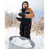 One-Piece Play Snowsuit Colorblocked And, Black - Snowsuits - 3
