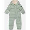 One-Piece Baby Cloud Compressible Snowsuit Designed for Car Seat, Sage Green - Snowsuits - 1 - thumbnail