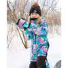 One-Piece Play Snowsuit, Rainbow Heart Print - Snowsuits - 2
