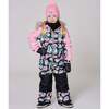 One-Piece Play Snowsuit, Smiley Face Girl - Snowsuits - 2