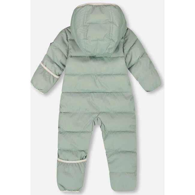 One-Piece Baby Cloud Compressible Snowsuit Designed for Car Seat, Sage Green - Snowsuits - 2