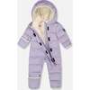 One-Piece Baby Cloud Compressible Snowsuit Designed for Car Seat, Purple Gray - Snowsuits - 2