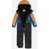 One-Piece Play Snowsuit Colorblocked And, Black - Snowsuits - 5