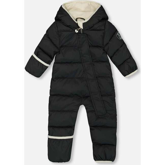 One-Piece Baby Cloud Compressible Snowsuit Designed for Car Seat, Black