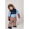 One-Piece Baby Play Snowsuit Designed for Car Seat, Taupe - Snowsuits - 2