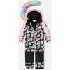 One-Piece Play Snowsuit, Smiley Face Girl - Snowsuits - 3
