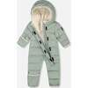 One-Piece Baby Cloud Compressible Snowsuit Designed for Car Seat, Sage Green - Snowsuits - 3