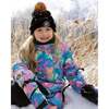 One-Piece Play Snowsuit, Rainbow Heart Print - Snowsuits - 3