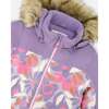 One-Piece Discover Snowsuit, Lilac Retro Flower Print - Snowsuits - 3