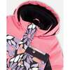 One-Piece Play Snowsuit, Black Retro Flower Print - Snowsuits - 4