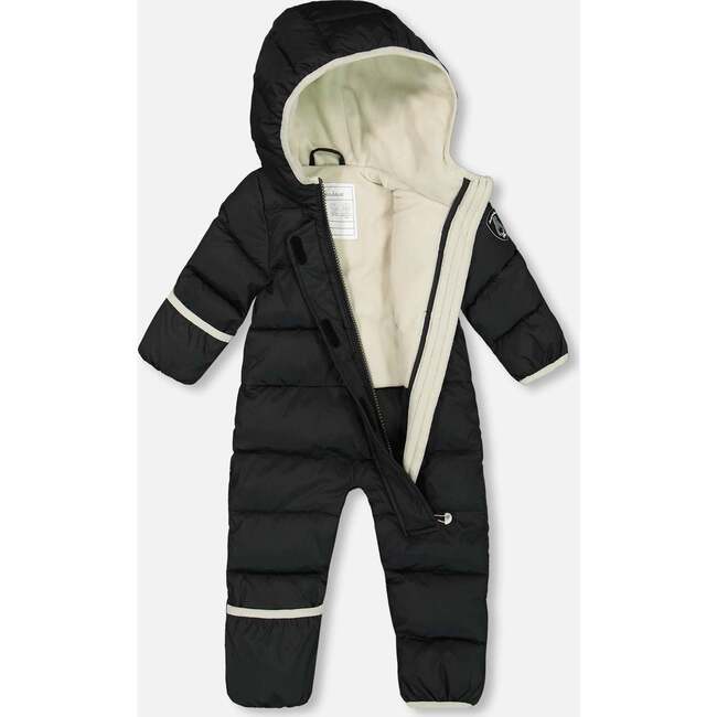 One-Piece Baby Cloud Compressible Snowsuit Designed for Car Seat, Black - Snowsuits - 2