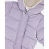 One-Piece Baby Cloud Compressible Snowsuit Designed for Car Seat, Purple Gray - Snowsuits - 4