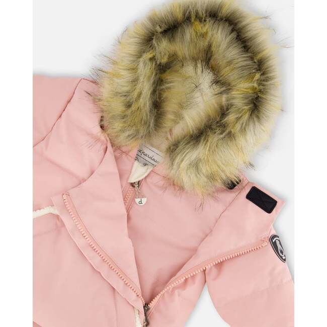 One-Piece Baby Snug Snowsuit Designed for Car Seat, Pink - Snowsuits - 5