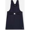 Milano Jumper Dress Navy Blue with Buckle Detail, Navy Blue - Dresses - 1 - thumbnail