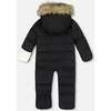 One-Piece Baby Snug Snowsuit Designed for Car Seat, Black - Snowsuits - 3