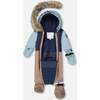 One-Piece Baby Play Snowsuit Designed for Car Seat, Taupe - Snowsuits - 3